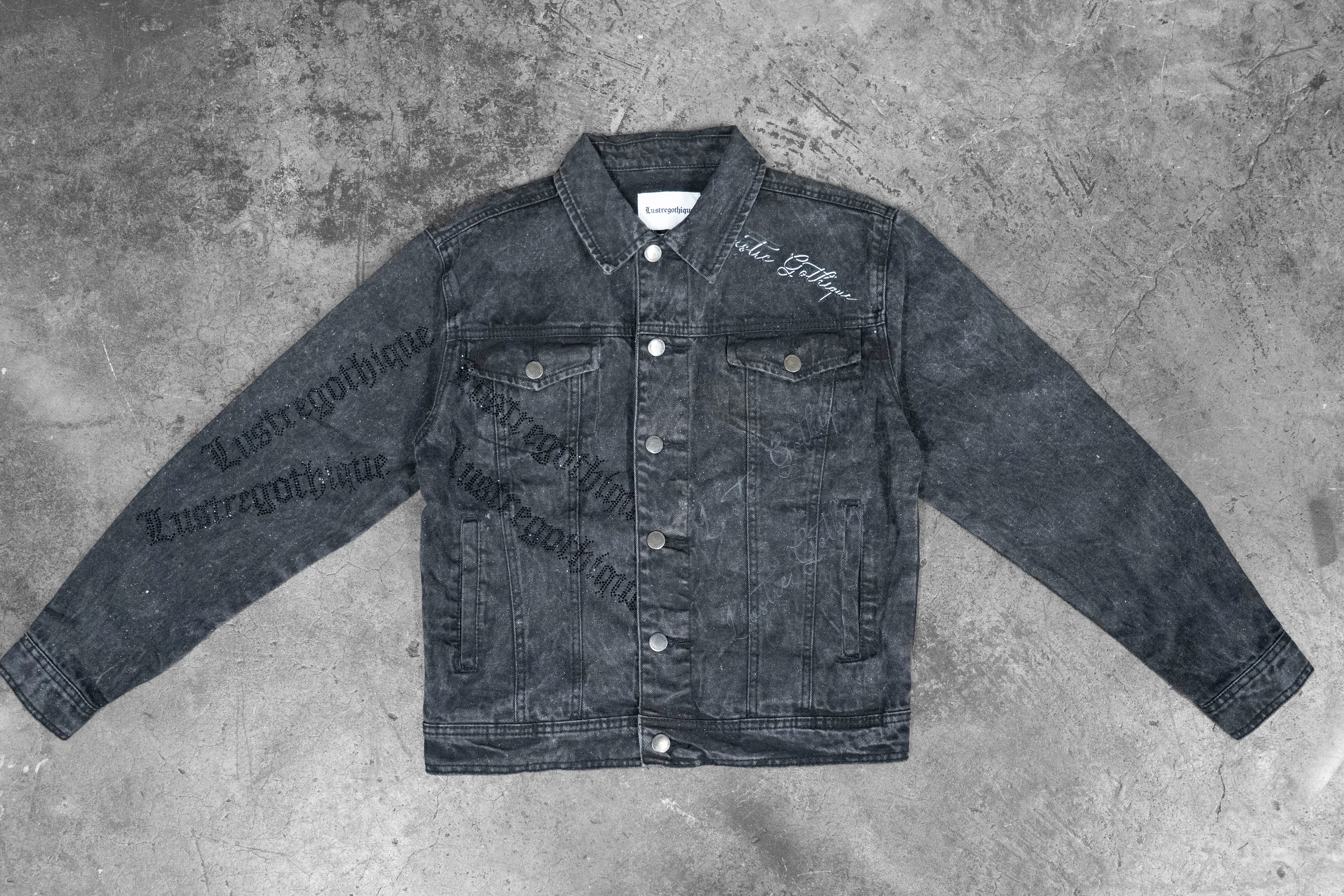 LUSTREGOTHIQUE — BLACK DENIM SWAG JACKET (1/1)