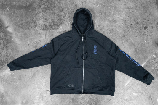 Chrome Hearts Black with Blue Logo