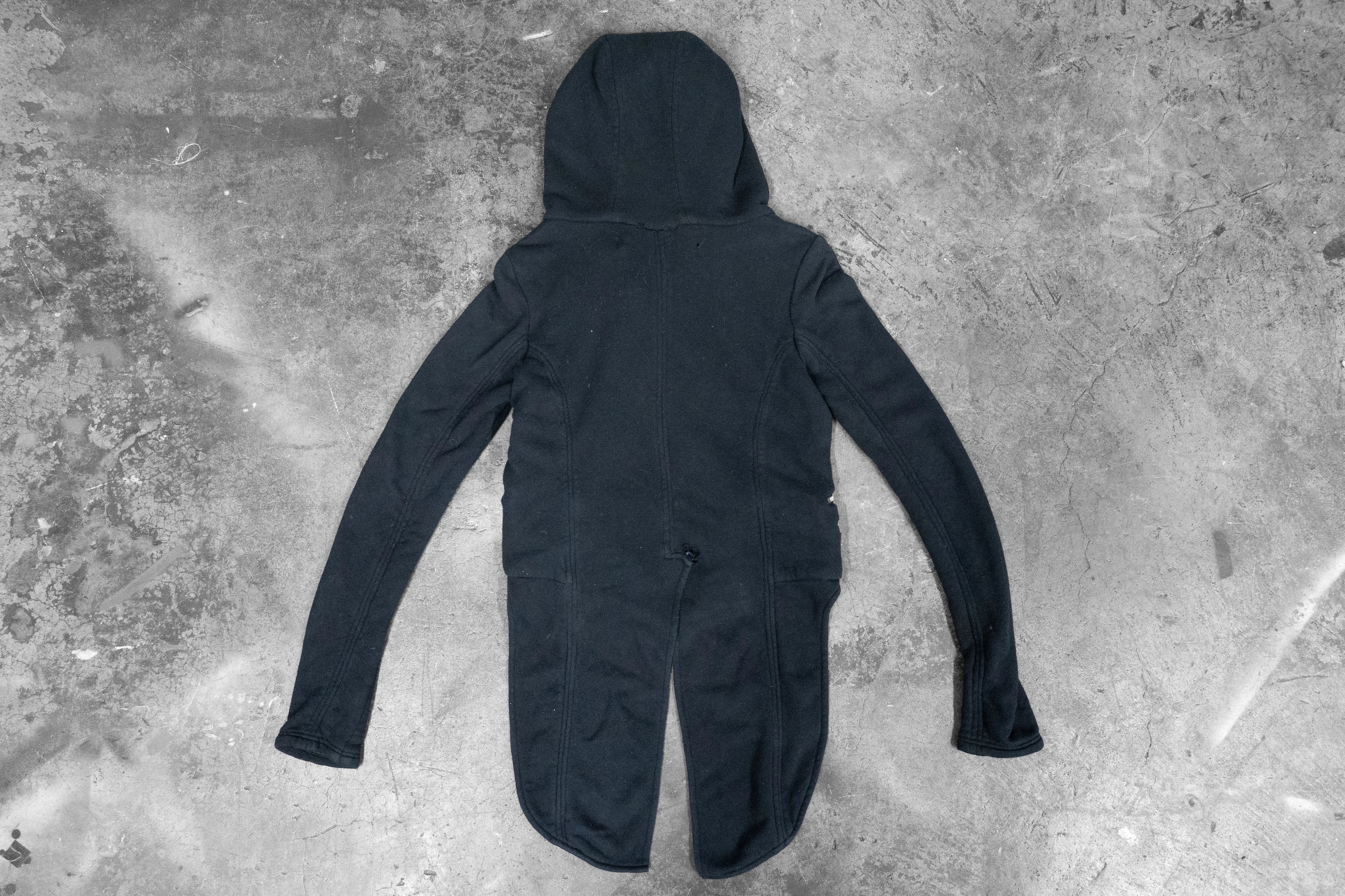 CHROME HEARTS — BLACK FRENCH TERRY ZIP-UP JACKET