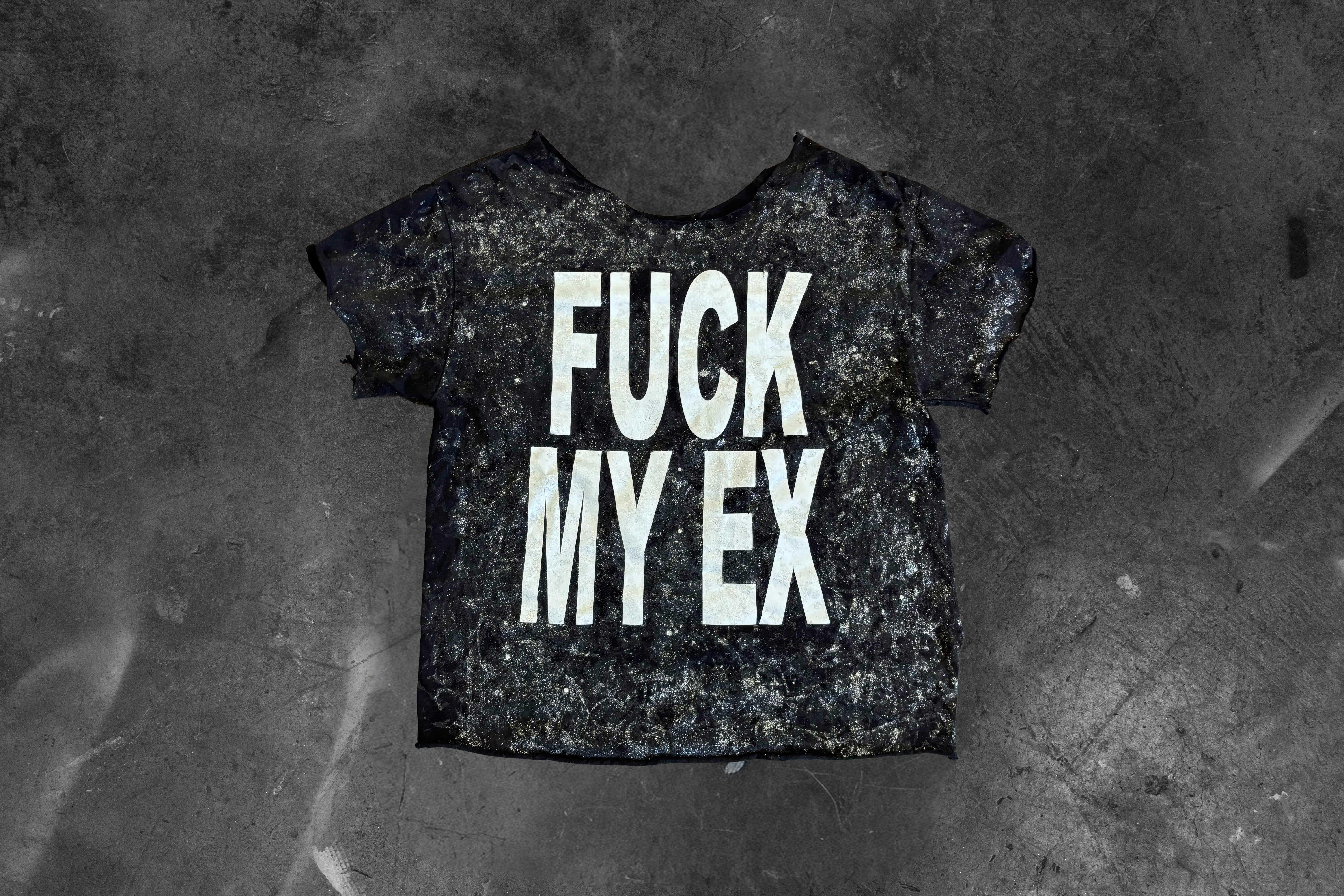 LUSTREGOTHIQUE — “FUCK MY EX” DISTRESSED TEE (1/1)