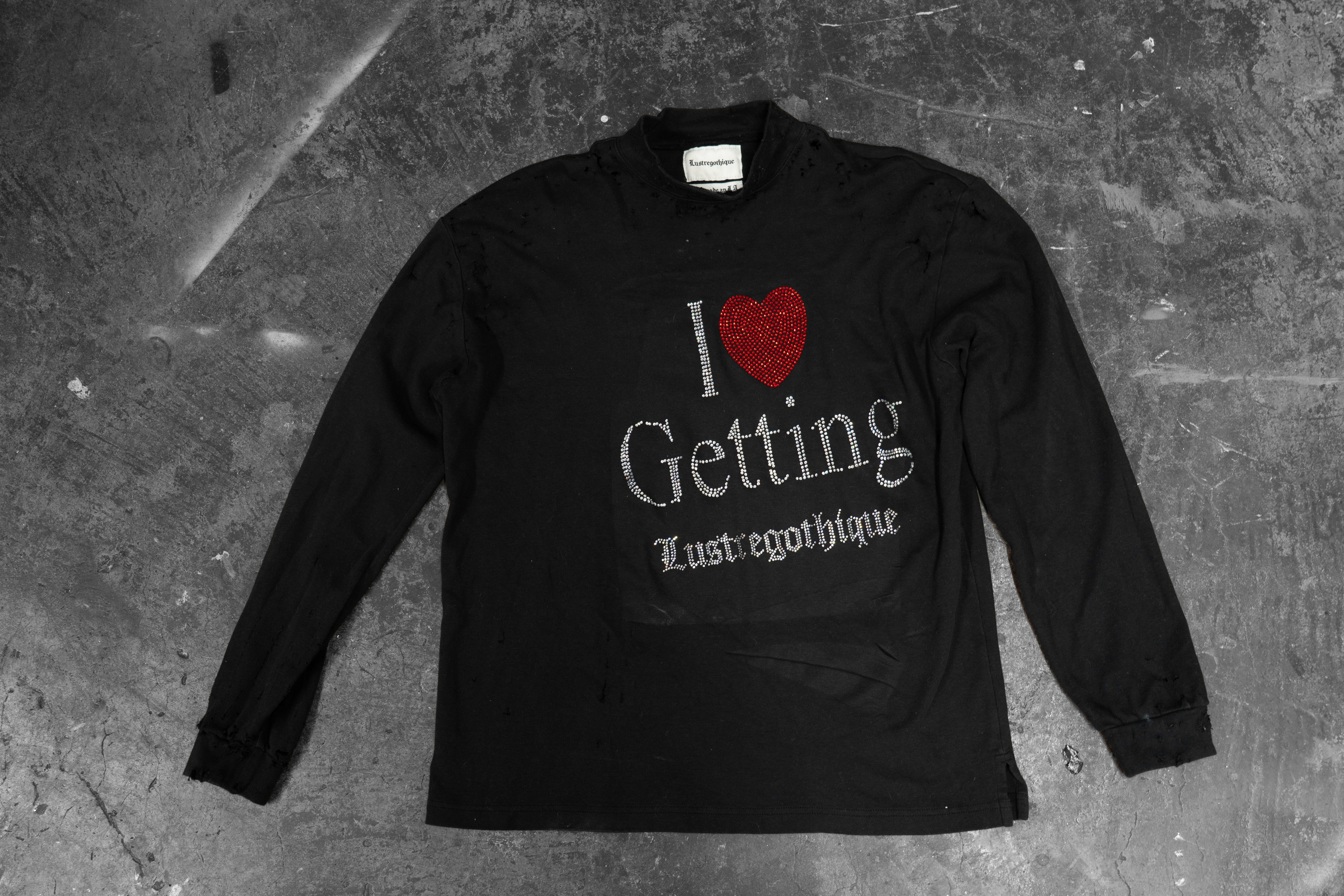 LUSTREGOTHIQUE — “I ♥ GETTING” LONG SLEEVE MOCK NECK (1/1)