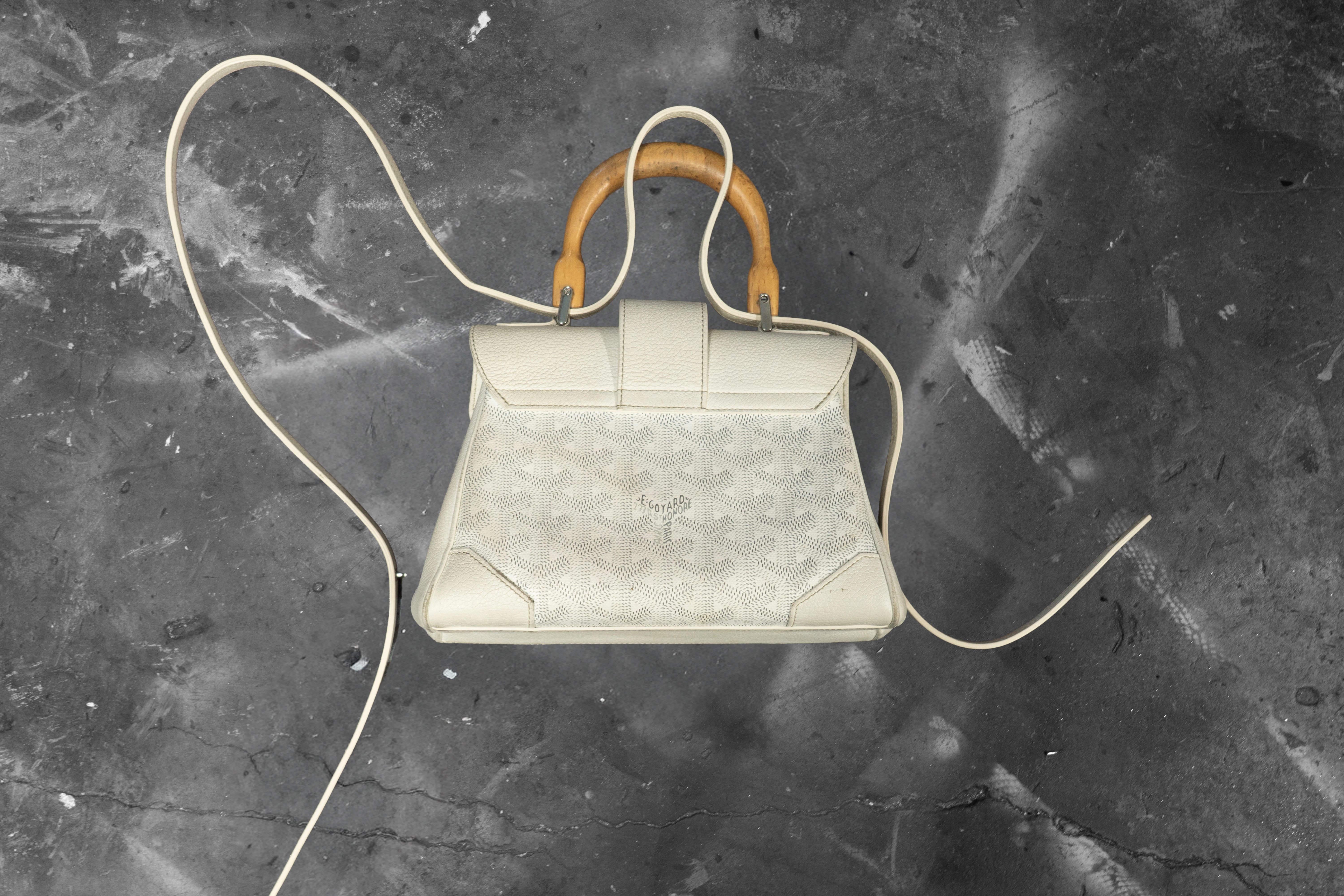 GOYARD — WHITE PURSE